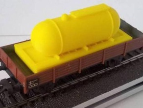 yakıt tankı ho model tren oyuncak oyun aksesuarlar 3d h0 baskı 3d print model - Mito3D