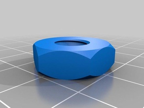 9mm di diametro 6 mm corpo del dado bullone rondella filettata fabbrica il fai da te personalizzato 3d print model - Mito3D