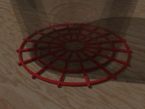 round coaster kitchen dining coasters 3d print model - Mito3D