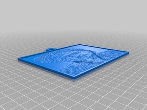 lito michael douglas 2 d a arte personalizado 3d print model - Mito3D
