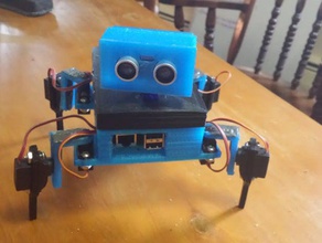 gizmo 3d-printed4-legged robot robotics quadruped raspberry pi 3d print model - Mito3D