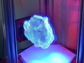fatias de luz matemática a arte lâmpada exposição pintura persistência da visão pov tempo 3d print model - Mito3D