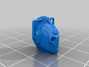 cyberman-Kopf modelliert Skulpturen die Büste cybermen Arzt 3d print model - Mito3D