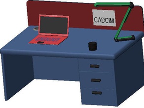 table bureau de anurag 3d print model - Mito3D