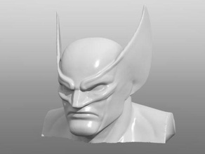 wolverine ri-scolpire sculture il busto noleggi hi res grande xmen 3d print model - Mito3D