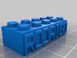 rodrigo necklacekeychain costruzione i giocattoli personalizzato 3d print model - Mito3D