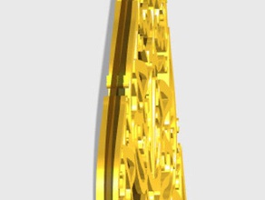 de l'architecture arabe bijoux hany collier 3d print model - Mito3D