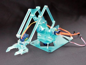 mearm v04 Taschenformat Roboter-arm in der Robotik arduino laser laser-cut Himbeere raspberry pi 3d print model - Mito3D
