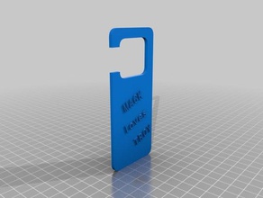 mack tag ménage personnalisé 3d print model - Mito3D