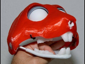 fursuit títere base de la cabeza version13 ardilla a los animales máscara el robot shell 3d print model - Mito3D