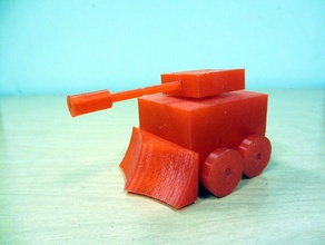 mob-t toys games tank turret vehicle 3d print model - Mito3D