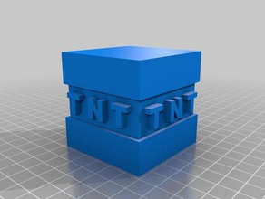 minecraft tnt - Spielzeug Spiel Zubehör 3d print model - Mito3D