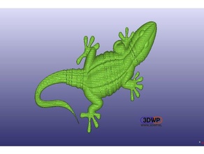 gecko animais lagarto parede cabide de montagem na 3d print model - Mito3D