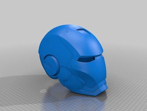 iron man casco da un pezzo puntelli 3d print model - Mito3D