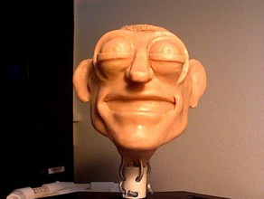 my scan 30 art character head human makerbotdigitizer sculpey sculpture 3d print model - Mito3D