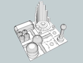 mars colonization buildings structures makerbotmars 3d print model - Mito3D