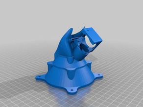 e3dv5 superduct pla de impresión ventilador 92mm 3d print model - Mito3D