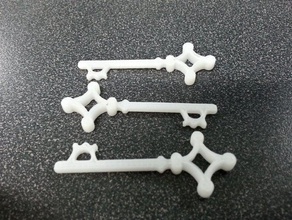 attack titan basement key props necklace 3d print model - Mito3D