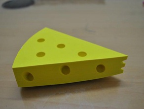 cheesy penholder organization cheese desk organizer pencil holder pen 3d print model - Mito3D