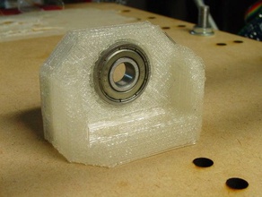 vertical mounting 608 bearing holder other skate part pillow mount pla reprap t-slot 3d print model - Mito3D