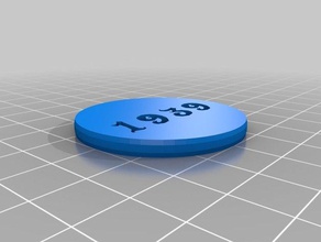 wwbmd poker chip other customized 3d print model - Mito3D
