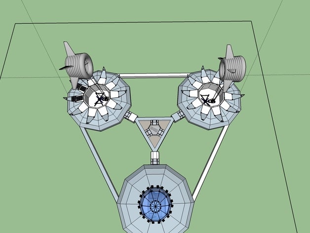 mars kolonisi binalar yapılar makerbotmars 3D print model - Mito3D