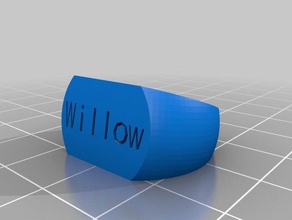 willow 7 anéis personalizado 3d print model - Mito3D