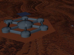 mars inflatable station buildings structures makerbotmars 3d print model - Mito3D