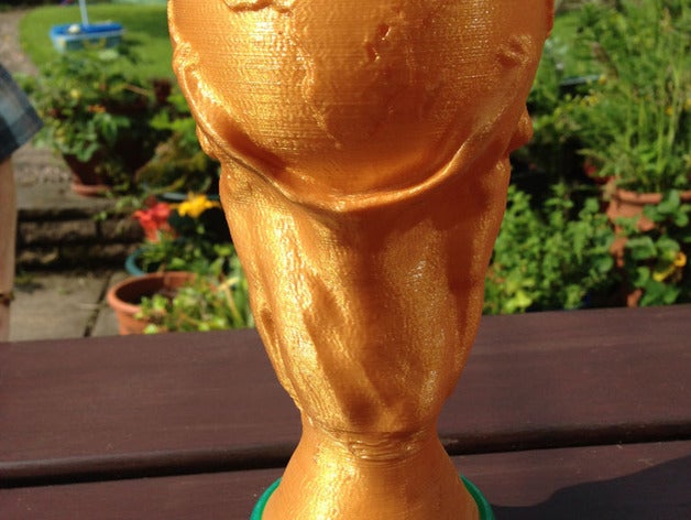 fifa world cup trophy base sport outdoors word 3D print model - Mito3D