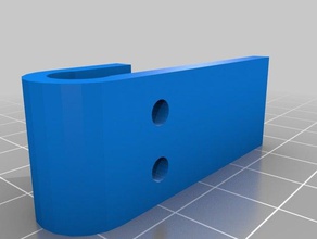 parametrische zwei-Schrauben-Stab-Halterung 3d Drucker Teile 3d print model - Mito3D