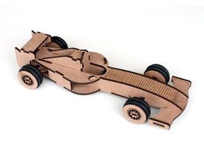 formula 1 model toy mechanical toys ferrari laser lasercut 3d print model - Mito3D