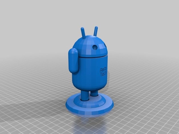 minha personalizado android cara de texto recipientes 3D print model - Mito3D