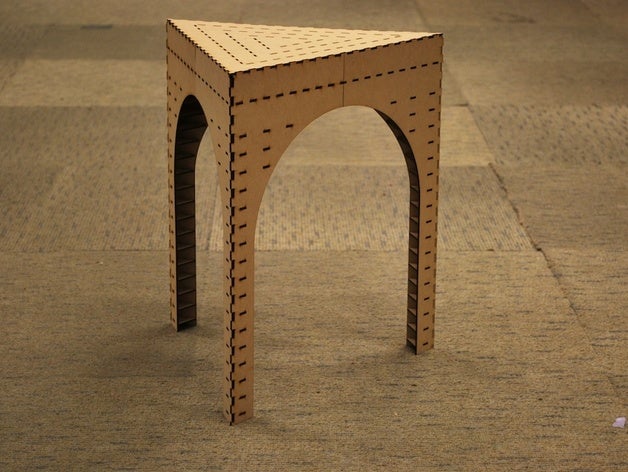 triângulo stoolflabo diy cadeira corte a laser o mdf tenkaizubudokai 3D print model - Mito3D