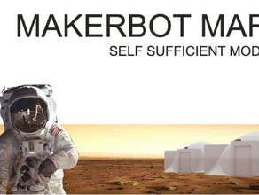 self-sufficient modular base mars buildings structures makerbotmars steam stem tvy 3d print model - Mito3D