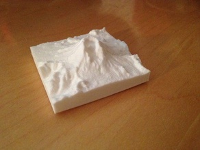 mount saint helens washington learning 3d topo nasa srtm raised relief topographical topography 3d print model - Mito3D