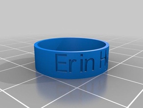 erin customizer ring rings customized 3d print model - Mito3D
