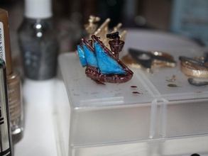 ship earring jewelry 3d print model - Mito3D