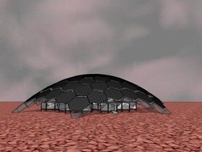 mars solar hive buildings structures makerbotmars 3d print model - Mito3D