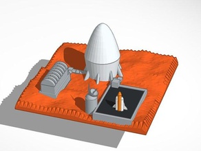 mars-Basis 3d drucken makerbotmars 3d print model - Mito3D