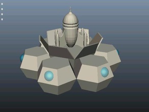 cell mars base buildings structures dome drone fuel- fuelcell fuel helium learning lenticular makerbotmars moon 3d print model - Mito3D