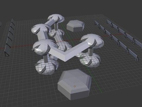 modular makerbormars base buildings structures makerbotmars 3d print model - Mito3D