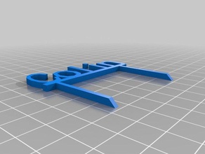 colin bahçe işareti açık özelleştirilmiş 3d print model - Mito3D