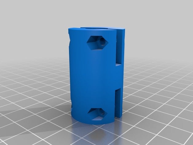 axis coupler 3d printer parts nema 17 printrbot threaded rod z-axis 3D print model - Mito3D