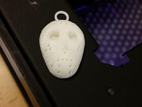 friday 13th mask keychain accessories 3d print model - Mito3D