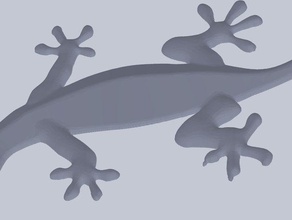 gecko a los animales salamanquesa 3d print model - Mito3D