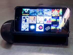 iphone amplificateur de tous les ipods, iphones mobile son le stand stéréo 3d print model - Mito3D