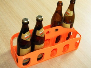 Bier trayor Flasche tray Container ho Flaschenhalter Fußball Fußball-wm 3d print model - Mito3D
