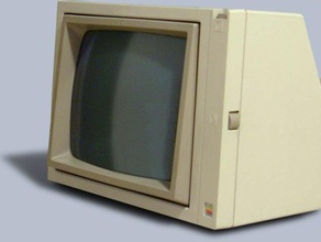 monitor apple ii computador 8-bit o retro 3d print model - Mito3D