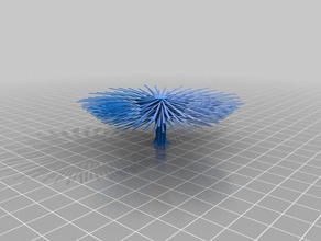 my customized super flowers drooloop flowers- art 3d print model - Mito3D