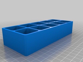 2x5 organizer containers customized 3d print model - Mito3D